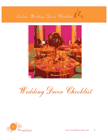 Free Download PDF Books, Indian Wedding Checklist Template