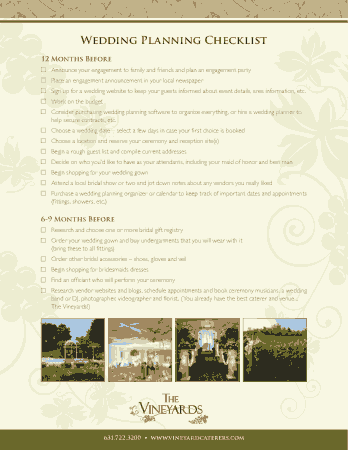 Free Download PDF Books, Printable Wedding Planning Checklist Template