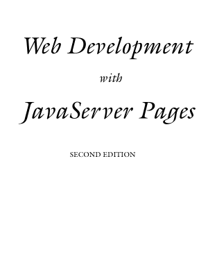 Web Development With Javaserver Pages Second Edition