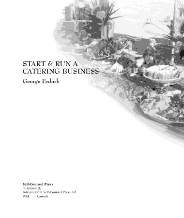 Free Download PDF Books, Catering Business Template