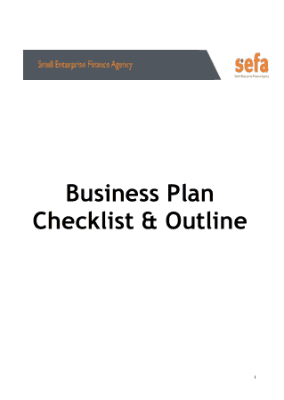 Free Download PDF Books, Business Plan Outline Checklist Free Template