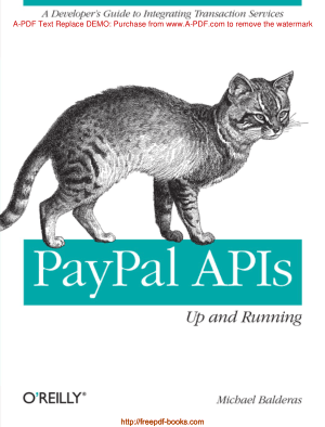 Free Download PDF Books, Paypal APIs Up And Running