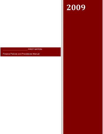 Free Download PDF Books, Finance Policies and Procedures Manual Template