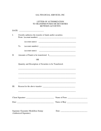 Free Download PDF Books, Financial Transfer Authorization Letter Template