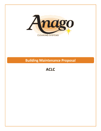 Free Download PDF Books, Janitorial Cleaning Proposal Sample Template