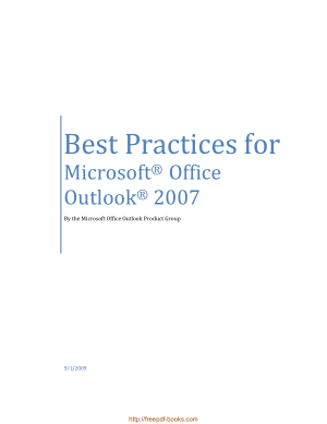 Best Practices For Microsoft Office Outlook 2007, Pdf Free Download