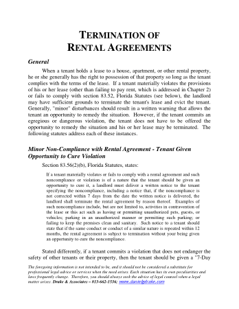 Free Download PDF Books, Termination of Rental Agreement Template