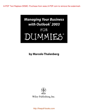 Managing Your Business With Outlook 2003 For Dummies
