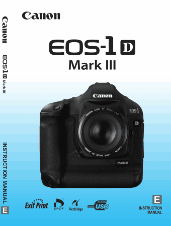 Free Download PDF Books, CANON Camera EOS 1D MARKIII HG Instruction Manual