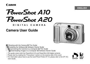 Free Download PDF Books, CANON Camera PowerShot AA10 A20 User Guide
