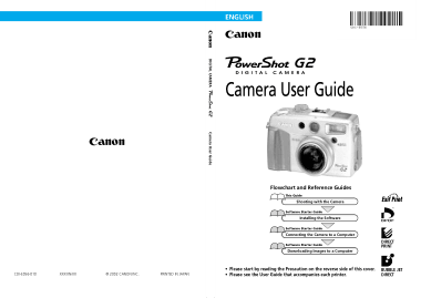 Free Download PDF Books, CANON Camera PowerShot G2 User Guide