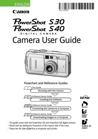 Free Download PDF Books, CANON Camera PowerShot S40 S30 User Guide