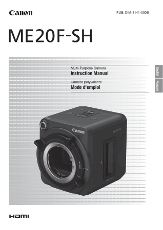 Free Download PDF Books, CANON HD Camcorder ME20F SH Instruction Manual