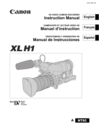Free Download PDF Books, CANON HD Camcorder XLH1 Instruction Manual