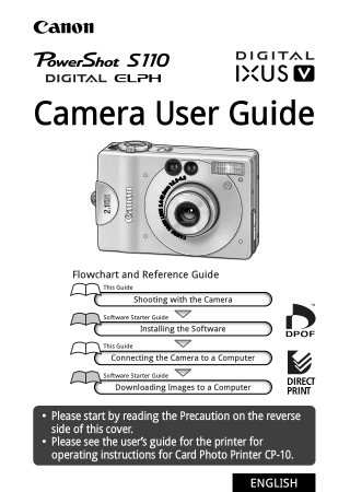 Free Download PDF Books, Digital Camera CANON PowerShot S110 User Guide
