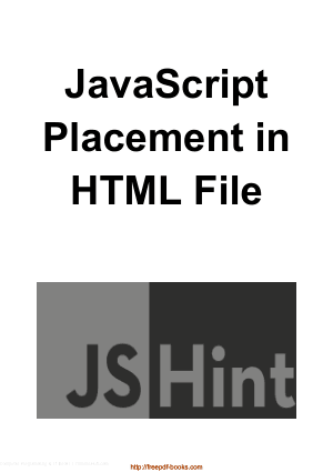 JavaScript Placement In HTML File