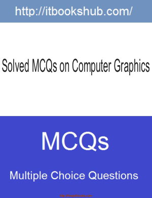 Free Download PDF Books, Solved MCQs On Computer Graphics