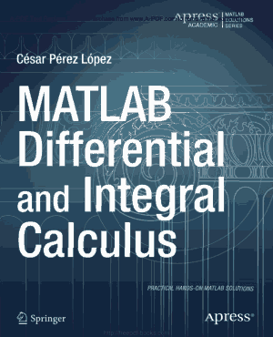 Free Download PDF Books, MATLAB Differential And Integral Calculus