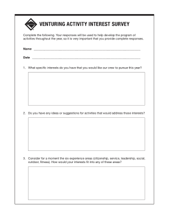 Free Download PDF Books, Activity Interest Survey Form Template