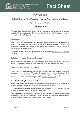 Free Download PDF Books, Payroll Tax Calculator Sample Template