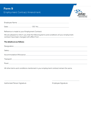 Free Download PDF Books, Amendment Employment Contract Form Template