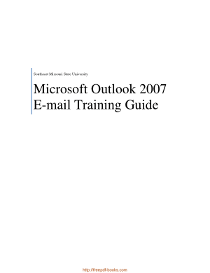 Microsoft Outlook 2007 eMail Training Guide