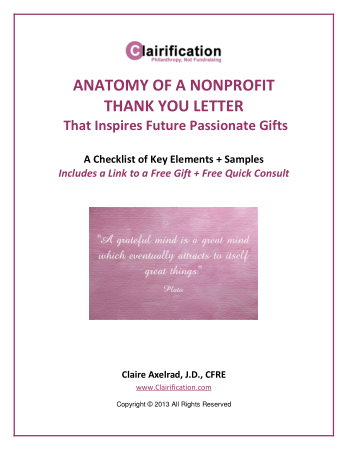 Free Download PDF Books, Nonprofit Thank You Letter Template