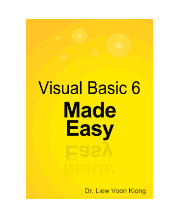 Free PDF Books, Visual Basic 6 Made Easy