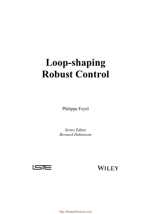 Free Download PDF Books, Loop Shaping Robust Control