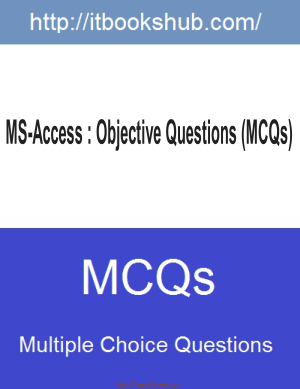 Free Download PDF Books, MS Access Objective Questions MCQs