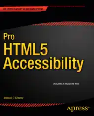 Free Download PDF Books, Pro HTML5 Accessibility, HTML5 Tutorial Book