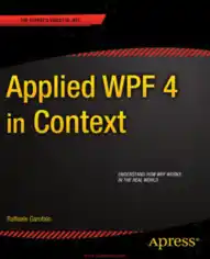 Free Download PDF Books, Applied WPF 4 in Context Book 2018 year