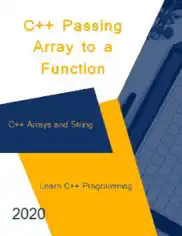Free Download PDF Books, Passing Array to a Function in C++ Programming _ C++ Arrays and String