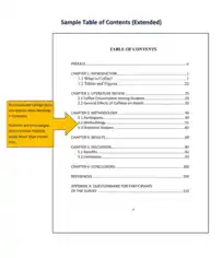 Free Download PDF Books, Sample Table of Contents Extended Template in PDF