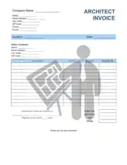 Architect Invoice Template Word | Excel | PDF