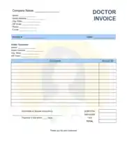 Free Download PDF Books, Doctor Invoice Template Word | Excel | PDF