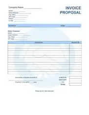 Free Download PDF Books, Invoice Proposal Template Word | Excel | PDF