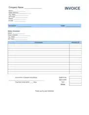 Free Download PDF Books, Simple Invoice Template Word | Excel | PDF