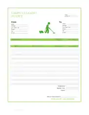Free Download PDF Books, Carpet Cleaning Invoice Template Word | Excel | PDF