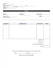Personal Invoice Template Word | Excel | PDF