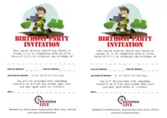 Free Download PDF Books, Battlefield Birthday Party Invitation Template Word | PDF