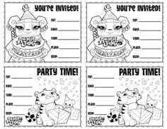 Children Birthday Party Invitation Template Word | PDF