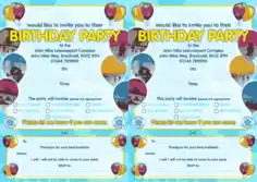 Free Download PDF Books, Park Birthday Party Invitation Template Word | PDF