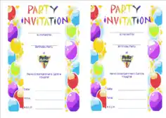 Party Invitation Templates Word | PDF