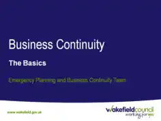 Business Continuity Powerpoint Presentation Template PPT