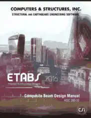 Free Download PDF Books, Composite Beam Design Manual ETABS 2016