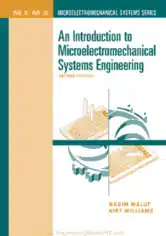 Free Download PDF Books, An Introduction to Microelectromechanical Systems Engineering Second Edition