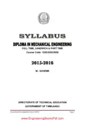 Free Download PDF Books, Diploma in Mechanical Engineering