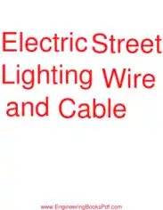 Free Download PDF Books, Electric Street Lighting Wire and Cable