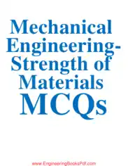 Free Download PDF Books, Mechanical Engineering Strength of Materials MCQs